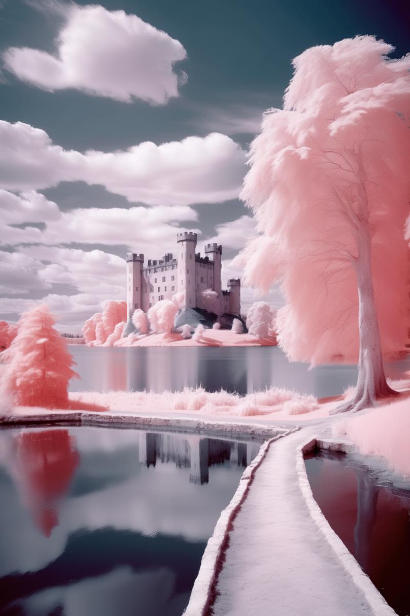 00144-1515960305-_lora_Infrared Photos_1_Infrared Photos - infrared photography of a landscape with lake and a castle behind.png